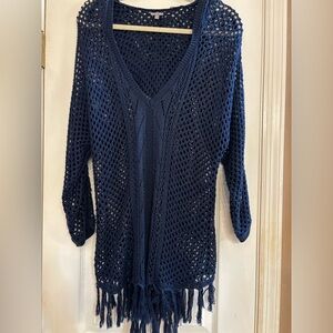 Charlotte Russe Woman’s cover up Navy Blue  M/L